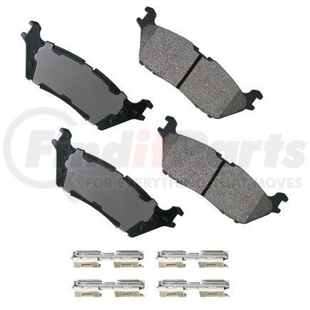 ACT1790 by AKEBONO - ProACT Ultra Premium Ceramic Disc Brake Pad Kit