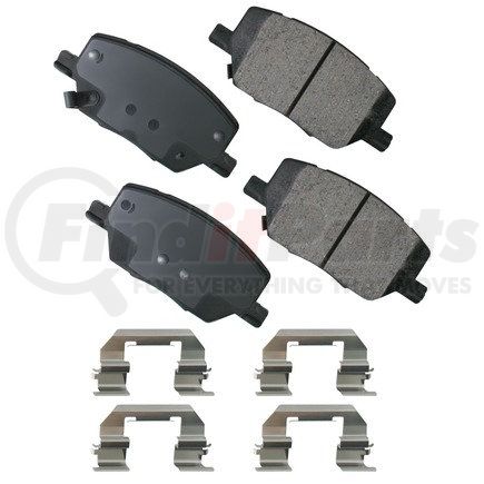 ACT1811 by AKEBONO - ProACT Ultra Premium Ceramic Disc Brake Pad Kit