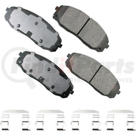 ACT1814 by AKEBONO - ProACT Ultra Premium Ceramic Disc Brake Pad Kit