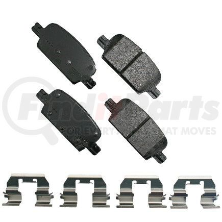 ACT1921 by AKEBONO - ProACT Ultra Premium Ceramic Disc Brake Pad Kit