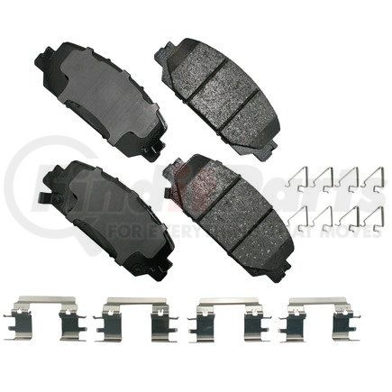 ACT2036 by AKEBONO - ProACT Ultra Premium Ceramic Disc Brake Pad Kit