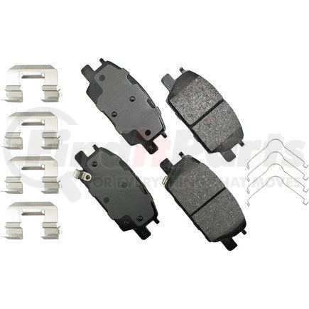 ACT1913 by AKEBONO - ProACT Ultra Premium Ceramic Disc Brake Pad Kit