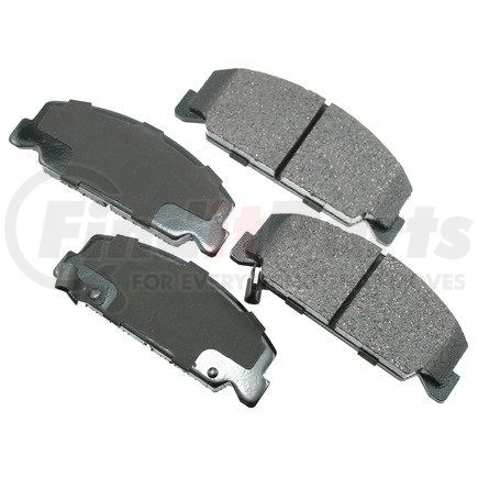 ACT273 by AKEBONO - ProACT Ultra Premium Ceramic Disc Brake Pad Kit