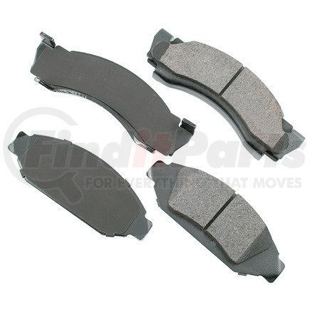 ACT375 by AKEBONO - ProACT Ultra Premium Ceramic Disc Brake Pad Kit