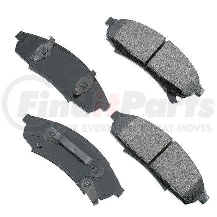 ACT376 by AKEBONO - ProACT Ultra Premium Ceramic Disc Brake Pad Kit