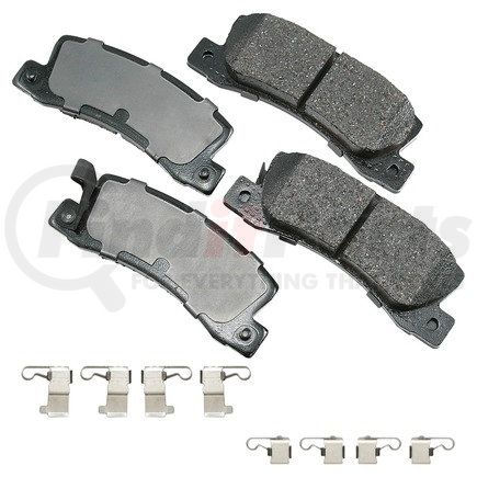 ACT325A by AKEBONO - ProACT Ultra Premium Ceramic Disc Brake Pad Kit