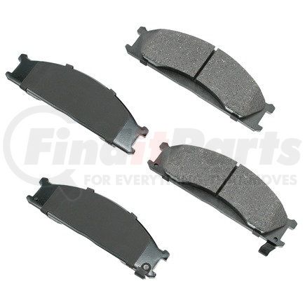 ACT333 by AKEBONO - ProACT Ultra Premium Ceramic Disc Brake Pad Kit