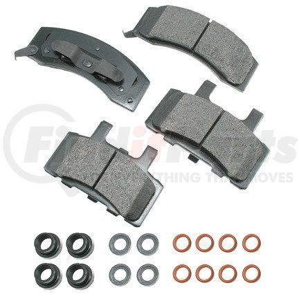 ACT370 by AKEBONO - ProACT Ultra Premium Ceramic Disc Brake Pad Kit