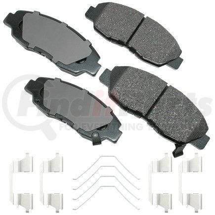 ACT465B by AKEBONO - ProACT Ultra Premium Ceramic Disc Brake Pad Kit