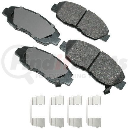 ACT465C by AKEBONO - ProACT Ultra Premium Ceramic Disc Brake Pad Kit