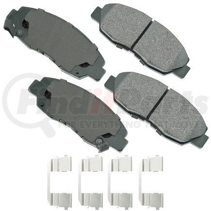 ACT465E by AKEBONO - ProACT Ultra Premium Ceramic Disc Brake Pad Kit