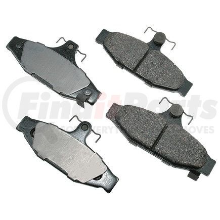 ACT413 by AKEBONO - ProACT Ultra Premium Ceramic Disc Brake Pad Kit