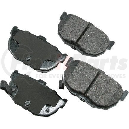 ACT464 by AKEBONO - ProACT Ultra Premium Ceramic Disc Brake Pad Kit