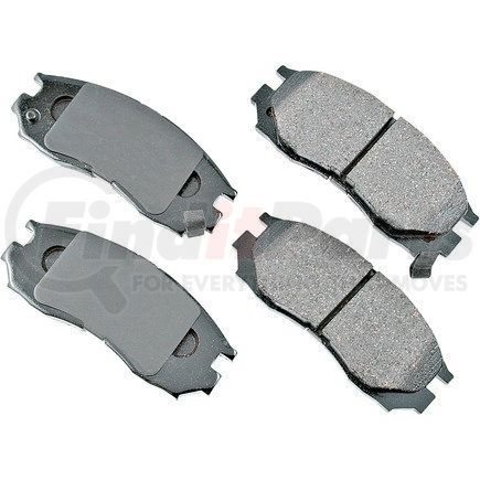 ACT484 by AKEBONO - ProACT Ultra Premium Ceramic Disc Brake Pad Kit