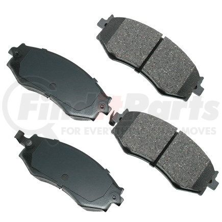 ACT485 by AKEBONO - ProACT Ultra Premium Ceramic Disc Brake Pad Kit