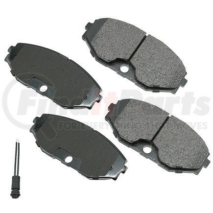 ACT486 by AKEBONO - ProACT Ultra Premium Ceramic Disc Brake Pad Kit