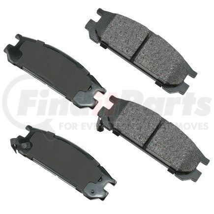 ACT471 by AKEBONO - ProACT Ultra Premium Ceramic Disc Brake Pad Kit