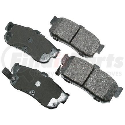 ACT540 by AKEBONO - ProACT Ultra Premium Ceramic Disc Brake Pad Kit