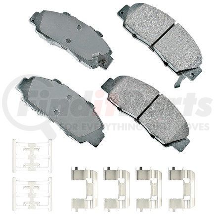 ACT503B by AKEBONO - ProACT Ultra Premium Ceramic Disc Brake Pad Kit