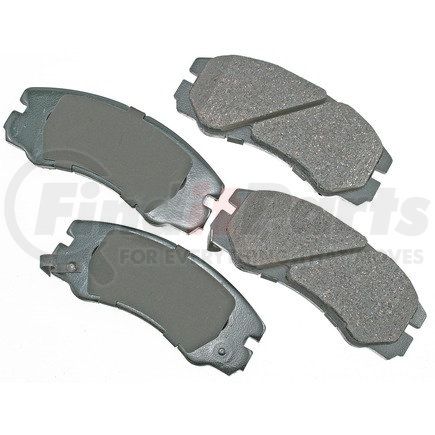 ACT579 by AKEBONO - ProACT Ultra Premium Ceramic Disc Brake Pad Kit