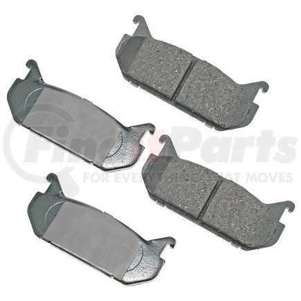 ACT584 by AKEBONO - ProACT Ultra Premium Ceramic Disc Brake Pad Kit