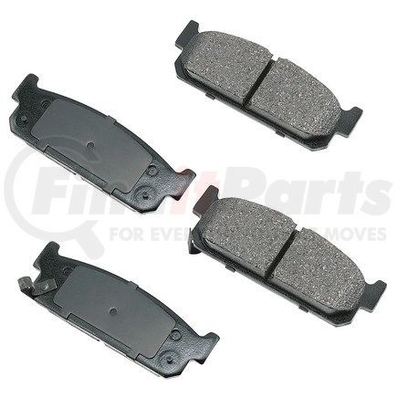 ACT588 by AKEBONO - ProACT Ultra Premium Ceramic Disc Brake Pad Kit