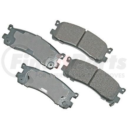 ACT553 by AKEBONO - ProACT Ultra Premium Ceramic Disc Brake Pad Kit