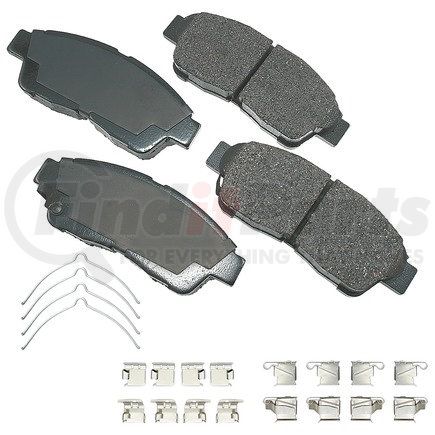 ACT562A by AKEBONO - ProACT Ultra Premium Ceramic Disc Brake Pad Kit