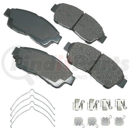 ACT562B by AKEBONO - ProACT Ultra Premium Ceramic Disc Brake Pad Kit