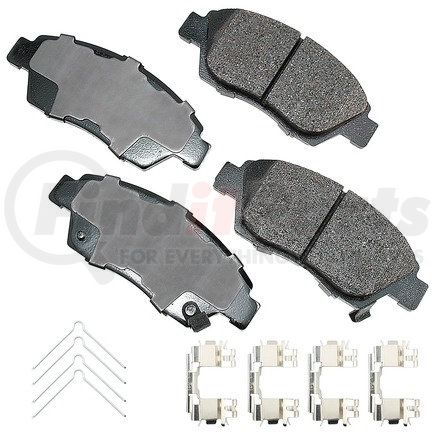 ACT621B by AKEBONO - ProACT Ultra Premium Ceramic Disc Brake Pad Kit