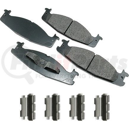 ACT632 by AKEBONO - ProACT Ultra Premium Ceramic Disc Brake Pad Kit