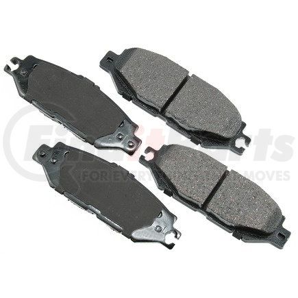 ACT613 by AKEBONO - ProACT Ultra Premium Ceramic Disc Brake Pad Kit