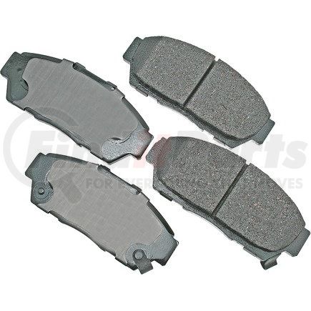 ACT617 by AKEBONO - ProACT Ultra Premium Ceramic Disc Brake Pad Kit