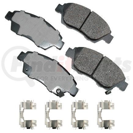 ACT621A by AKEBONO - ProACT Ultra Premium Ceramic Disc Brake Pad Kit