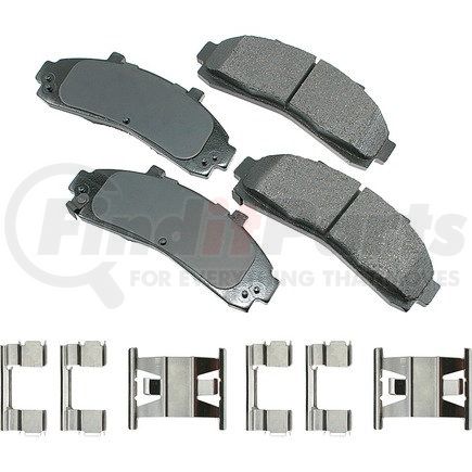 ACT652 by AKEBONO - ProACT Ultra Premium Ceramic Disc Brake Pad Kit