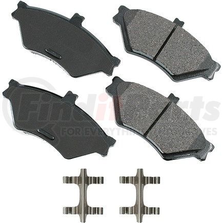 ACT659 by AKEBONO - ProACT Ultra Premium Ceramic Disc Brake Pad Kit