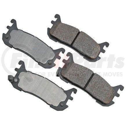 ACT636 by AKEBONO - ProACT Ultra Premium Ceramic Disc Brake Pad Kit