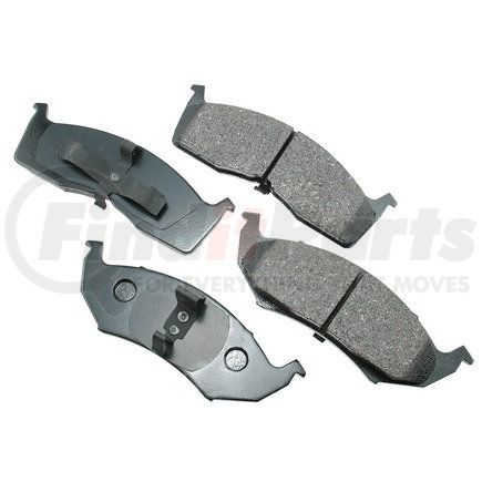 ACT642 by AKEBONO - ProACT Ultra Premium Ceramic Disc Brake Pad Kit