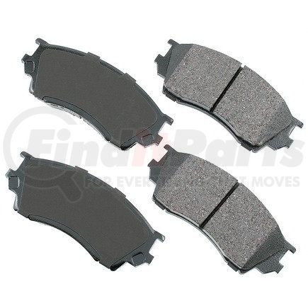 ACT643 by AKEBONO - ProACT Ultra Premium Ceramic Disc Brake Pad Kit