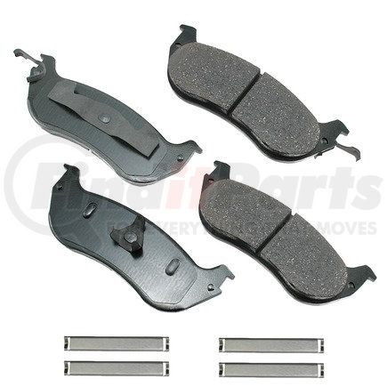 ACT674A by AKEBONO - ProACT Ultra Premium Ceramic Disc Brake Pad Kit