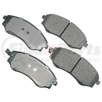 ACT700 by AKEBONO - ProACT Ultra Premium Ceramic Disc Brake Pad Kit