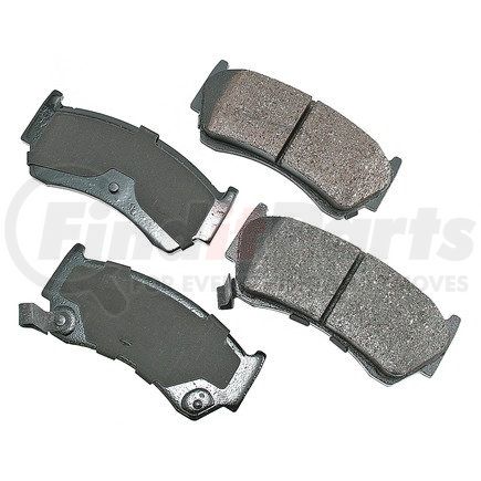 ACT668 by AKEBONO - ProACT Ultra Premium Ceramic Disc Brake Pad Kit