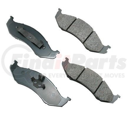 ACT712 by AKEBONO - ProACT Ultra Premium Ceramic Disc Brake Pad Kit