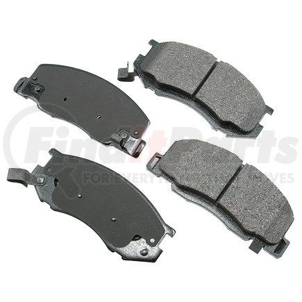 ACT716 by AKEBONO - ProACT Ultra Premium Ceramic Disc Brake Pad Kit