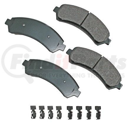 ACT726 by AKEBONO - ProACT Ultra Premium Ceramic Disc Brake Pad Kit