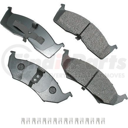 ACT730A by AKEBONO - ProACT Ultra Premium Ceramic Disc Brake Pad Kit