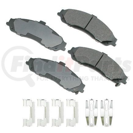 ACT731 by AKEBONO - ProACT Ultra Premium Ceramic Disc Brake Pad Kit