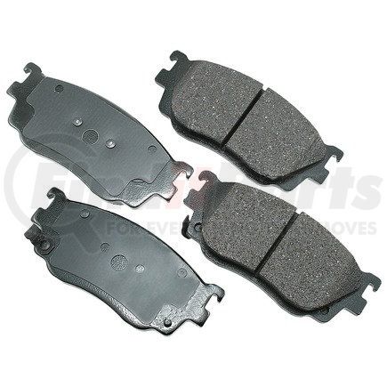 ACT755 by AKEBONO - ProACT Ultra Premium Ceramic Disc Brake Pad Kit