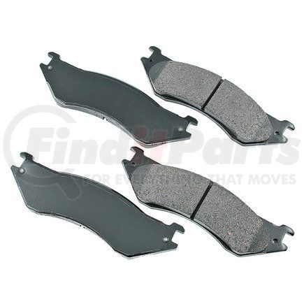 ACT758 by AKEBONO - ProACT Ultra Premium Ceramic Disc Brake Pad Kit