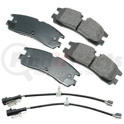 ACT754 by AKEBONO - ProACT Ultra Premium Ceramic Disc Brake Pad Kit